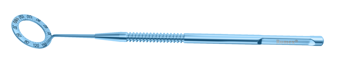 Rumex Mendez Degree Gauge, Round Handle, Length 134 mm, Titanium, 2-030T