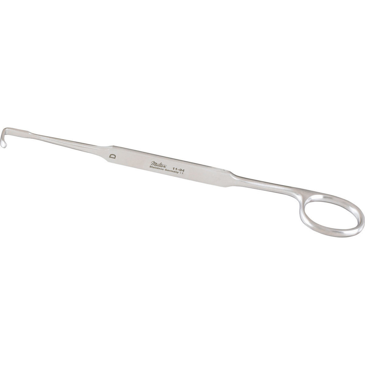 MEYERDING Finger Retractor, 7" (17.8 cm), style D., blade 3/32" (.24 cm) X 3/8" (1 cm)., 11-94