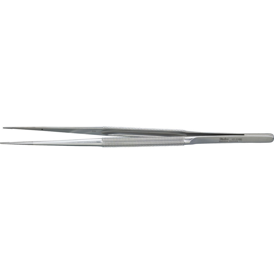 Miltex Rhoton Micro Suture Forceps 7" (17.8 Cm), Straight Kaw, With 0.7 Mm Tying Platform., 17-1100