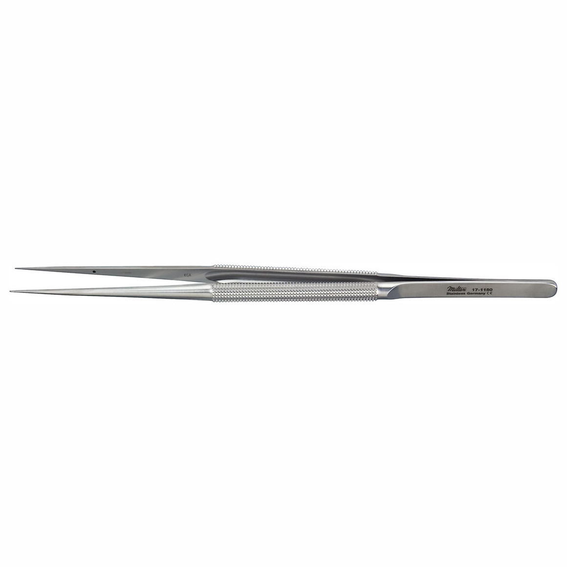 Miltex Rhoton Microsurgery Suture Forceps, 7" (180Mm), Straight, 0.4Mm Tips., 17-1150