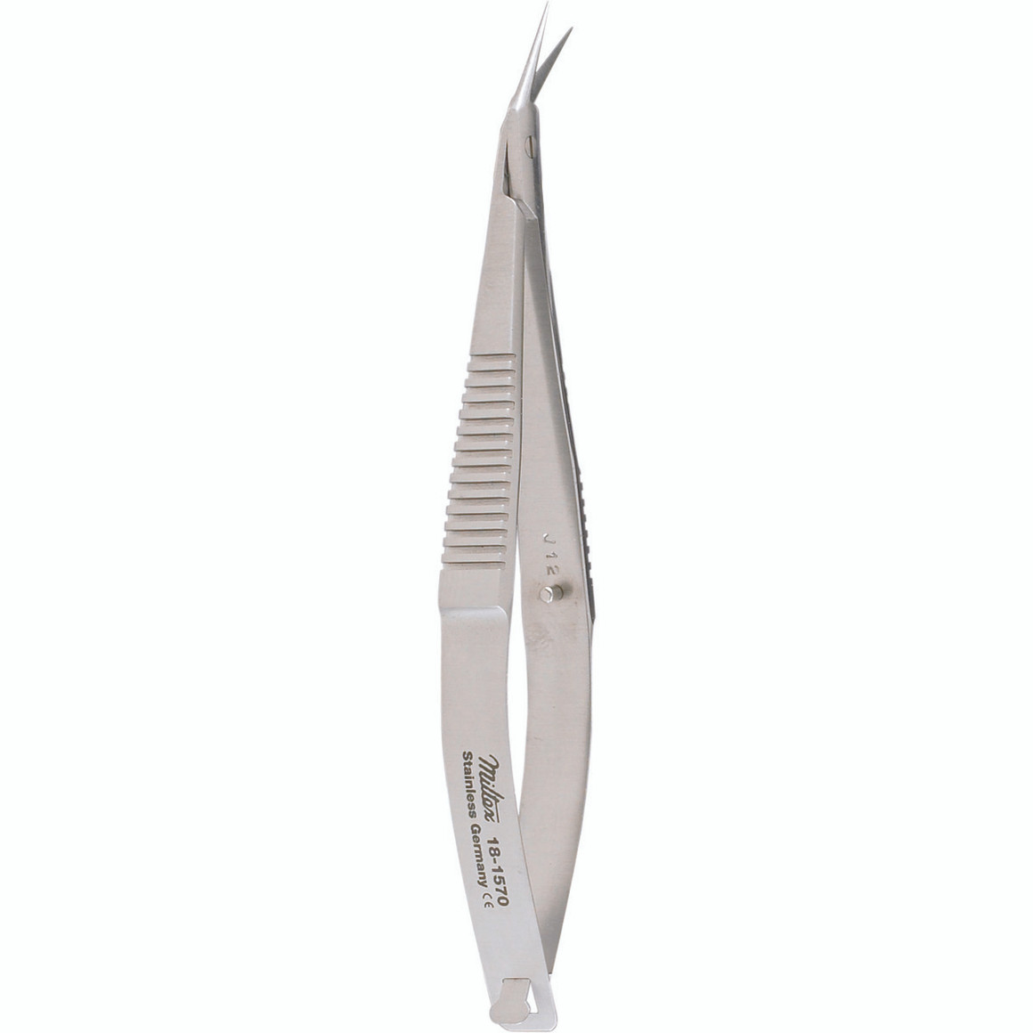 Miltex Castroviejo Keratoplasty Scissors, 3-3/4" (9.5 Cm), Angled Blades 11 Mm, Sharp Points., 18-1570