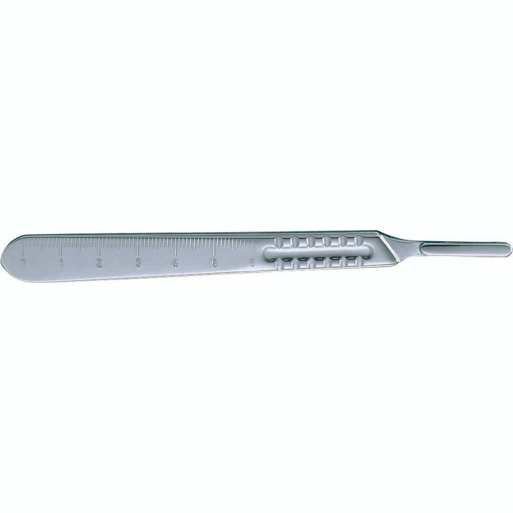 Miltex No 4 Scalpel Handle, 5-1/4" (135Mm), Fits Blade Sizes 20, 21, 22, 23 & 25, Mm And Cm Graduations, 4-8