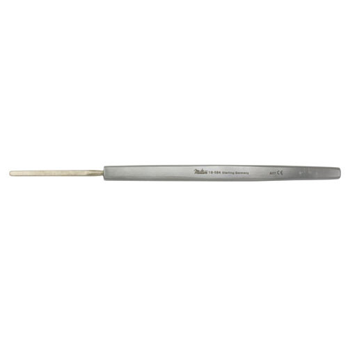 Miltex Wecker Iris Spatula, 5-1/8" (129Mm), Malleable, Silver, 2.3Mm X 32Mm Blade, 18-584