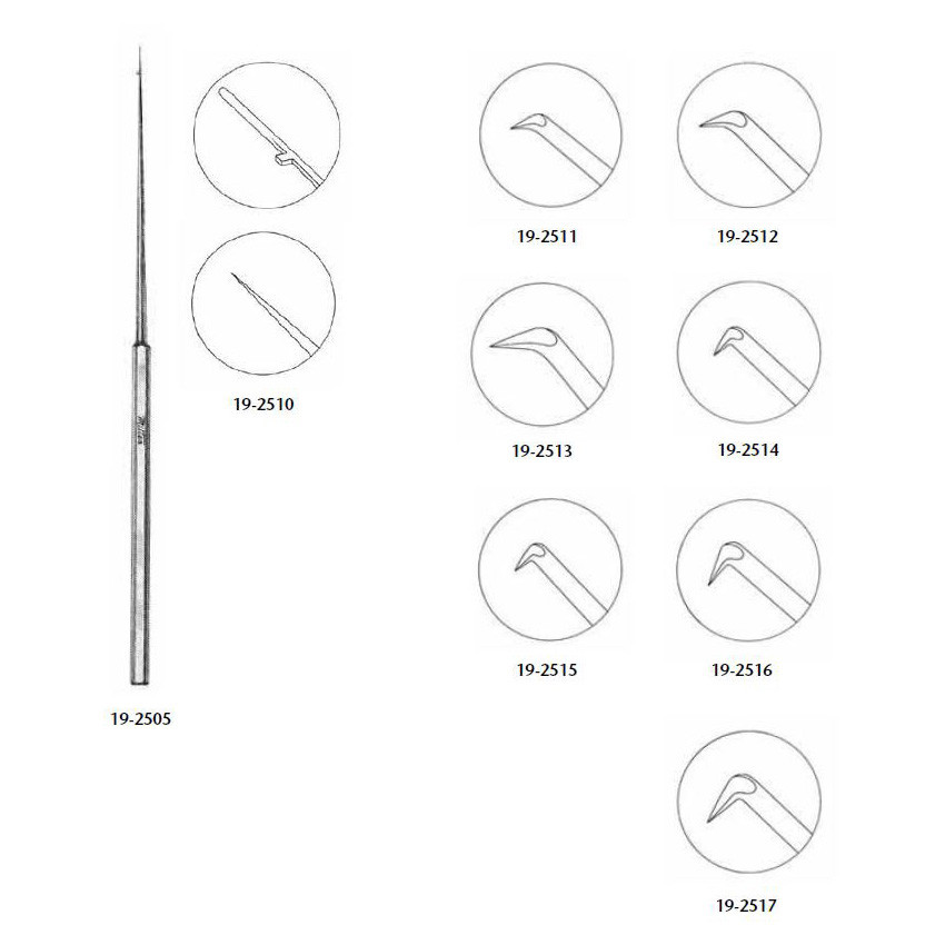 Miltex House Obtuse Pick, 6-1/4" (157Mm), 0.25Mm Long Point, Angled, Malleable Shaft, 19-2511
