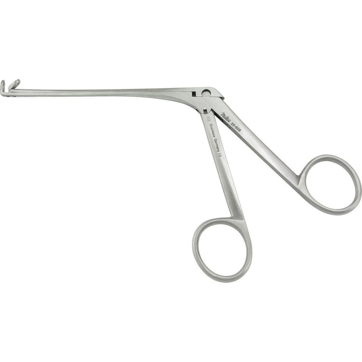 Miltex Blakesly-Wilde Ethmoid Forceps, 4-17/32" (11.5 Cm) Shaft, Upturned 90 Degree, No. 0, 3.5 X 10 Mm Cups, 20-608