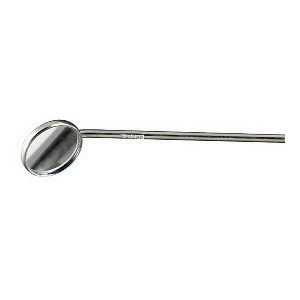 Miltex Laryngeal Mirror Only (No Handle), Boilable, Threaded Stem, Size 0, 14 Mm Diameter, 23-32-0