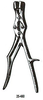 Miltex Sauerbruch Rongeur, 11-3/4", Straight, Square Bite, 16Mm Wide Jaws, 25-480