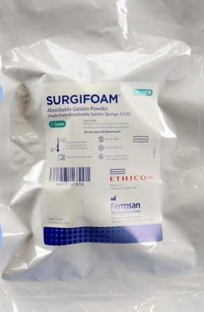 SURGIFOAM Absorbable Gelatin Powder by Ethicon, 6/CS Medex Supply