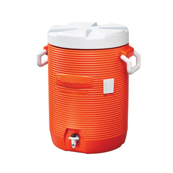 Rubbermaid 5 Gallon Water Cooler, Orange - Medex Supply