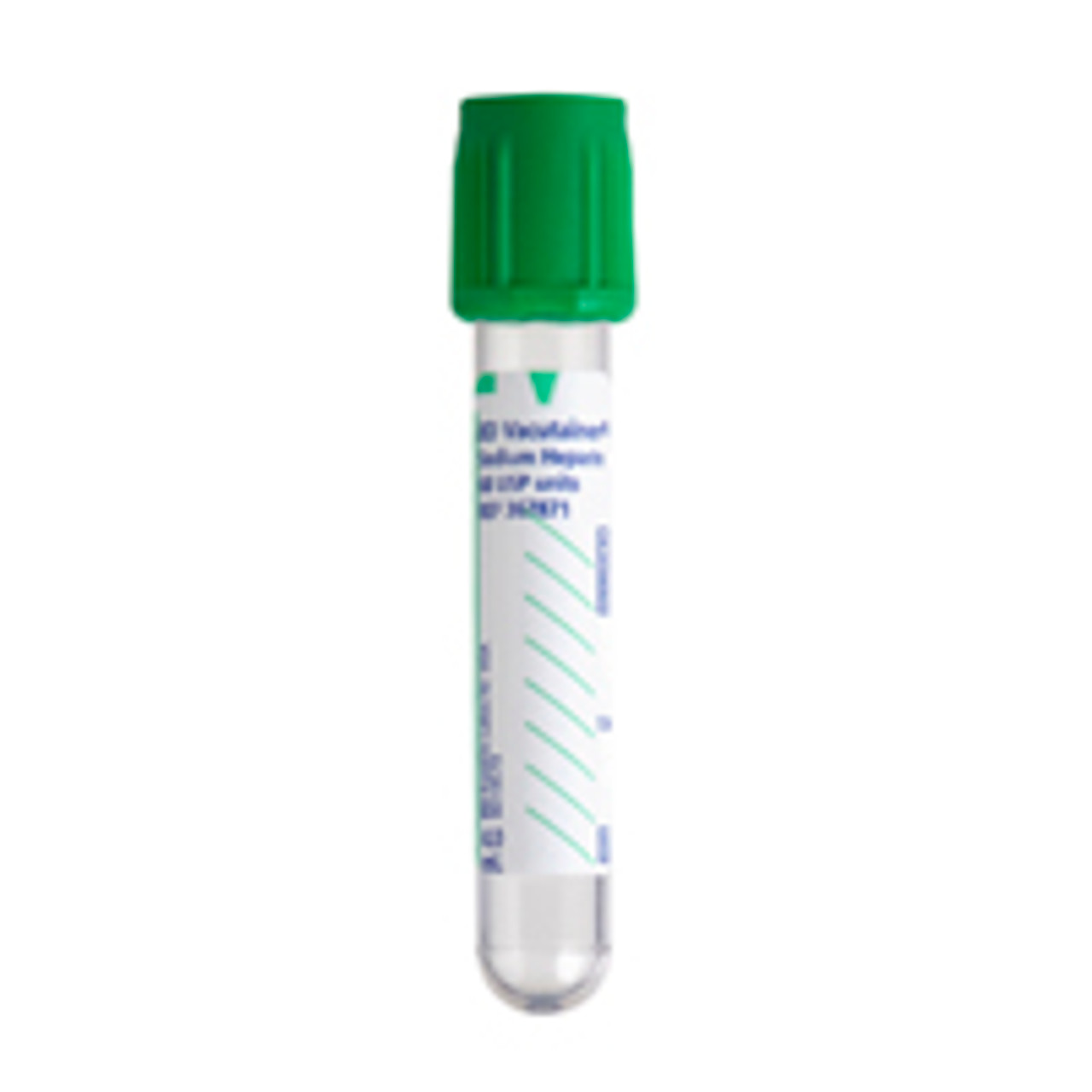 BD Vacutainer® Heparin Tubes Plastic 13x75mm 4.0mL BD Hemogard™/Green