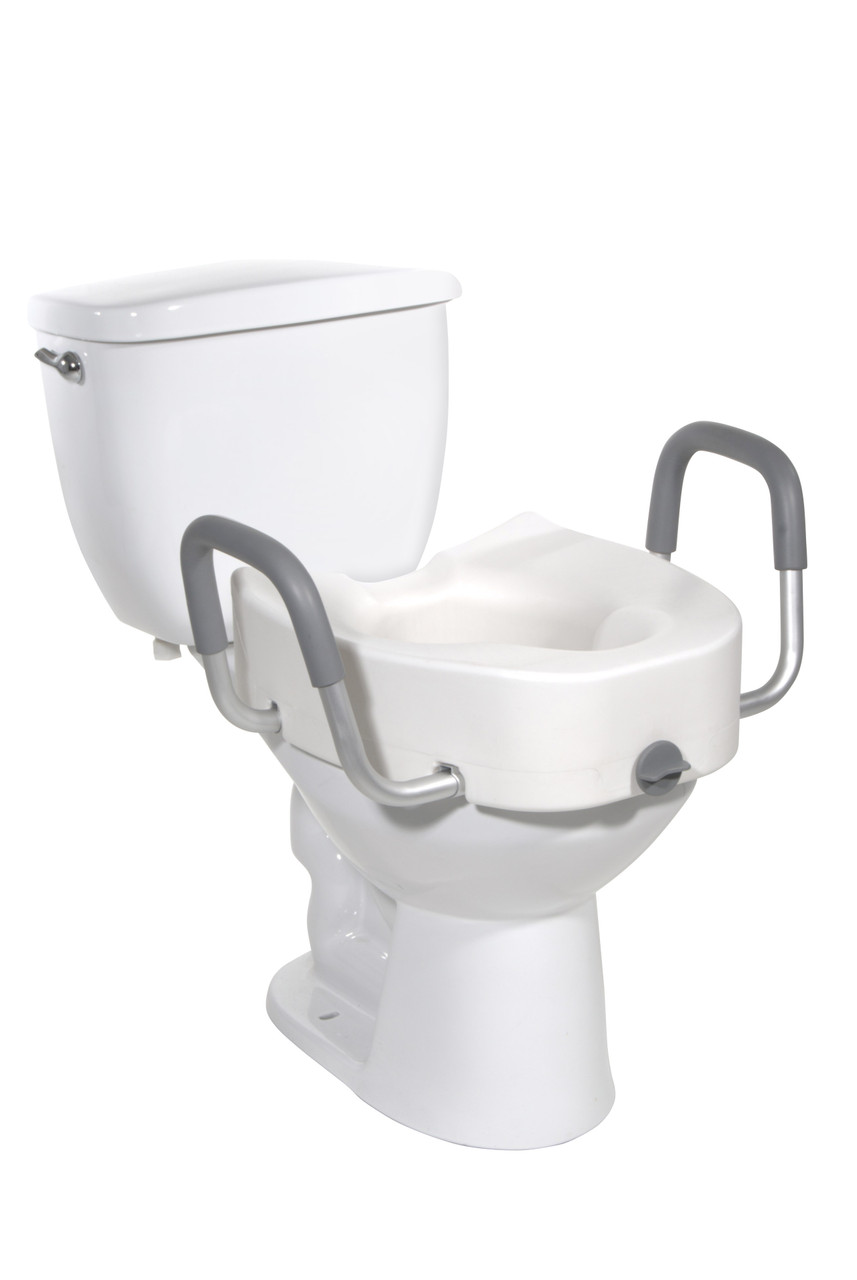 Drive Raised Toilet Seat with Removable Arms Medex Supply