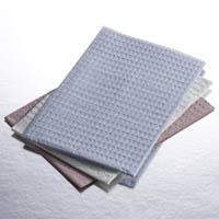 Graham Medical Overall Embossed Towel, 3Ply Tissue, Blue, 13.5" x 18