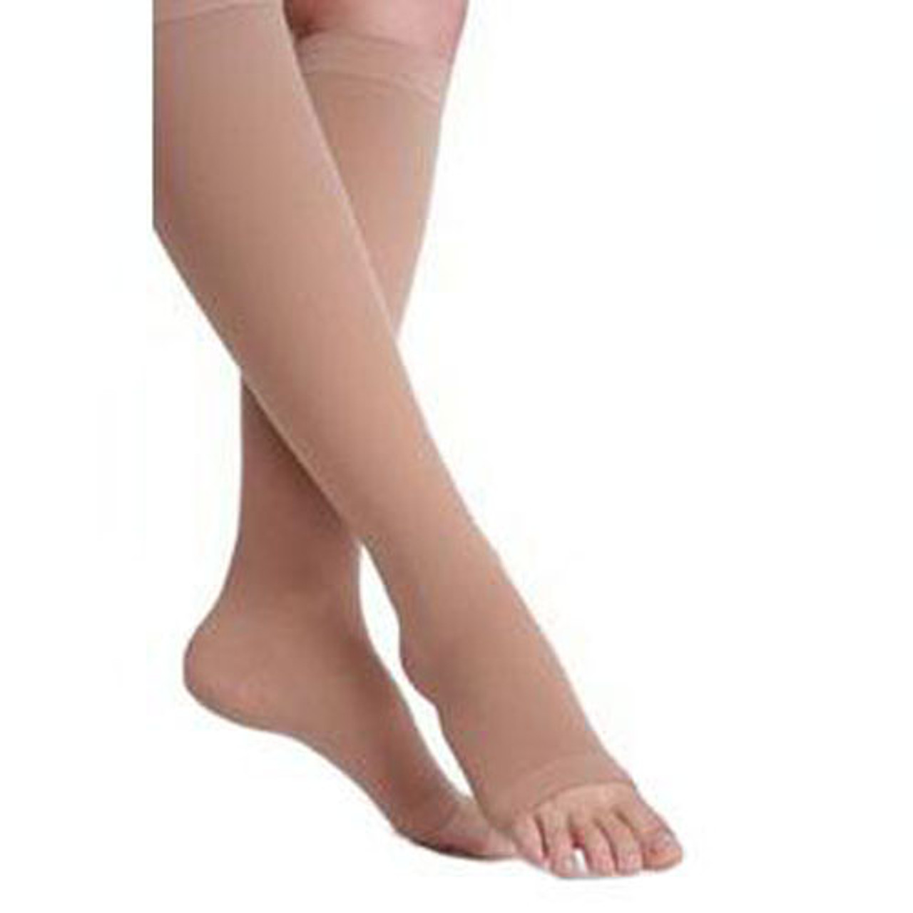 Juzo Soft Below Knee Compression Stockings With Silicone Top Band Size 4 Short Pair Medex Supply