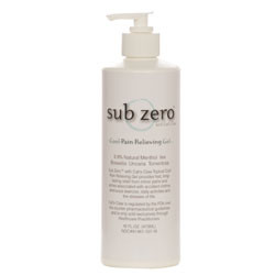 Current Solutions Sub Zero Cool Pain Relieving Gel, 16oz with Pump