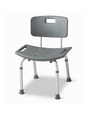 Medline Aluminum Bath Benches with Back, Assembled, 250 lb. Capacity Medex Supply