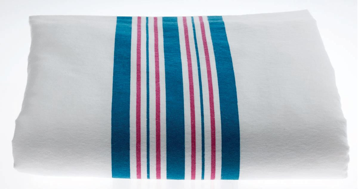 Medline KuddleUp Flannel Baby Blankets, White, Pink and Blue, 30" x 40