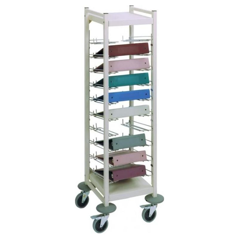 Omnimed Tall Horizontal Open Chart Rack, 12 Binder Capacity, Beige ...