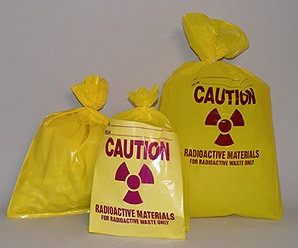 Research Products Heavy Duty Waste Disposable Bags, Yellow, 3 mil, 11"X