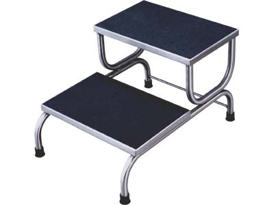 UMF SS8370 Stainless Steel Foot Stool 2 Step, 18" Wide Medex Supply