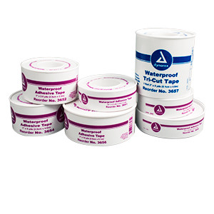 Dynarex Waterproof Adhesive Tape 1/2" x 2.5yds 288/Cs Medex Supply