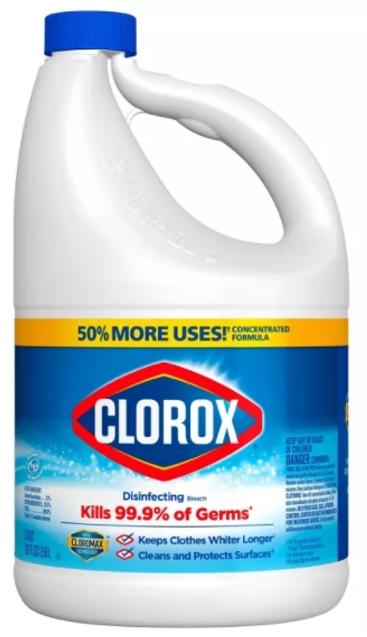 Clorox Concentrated bleach Regular 121 oz 3BT/CRT Medex Supply