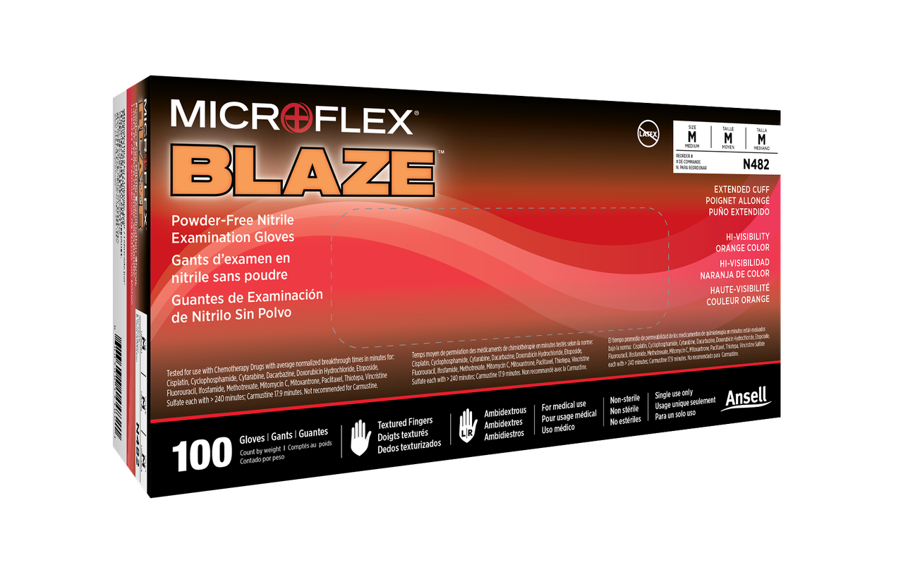 Nitrile Gloves MICROFLEX® Blaze® N48 - Medex Supply