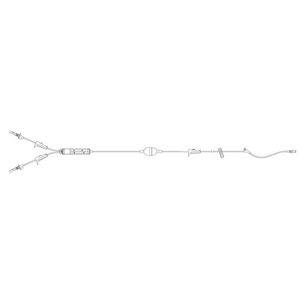 Yb Injection Set Primary Y-Type Blood Set, 200 Micron Filter, Bulb Pump, Prepierced Y ...