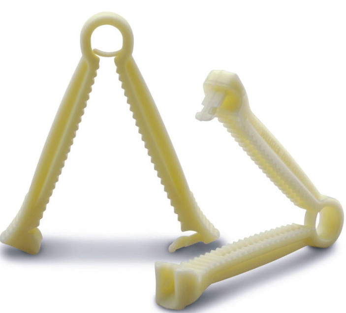 Hollister DoubleGrip Umbilical Cord Clamps, Sterile, 125/bx Medex Supply