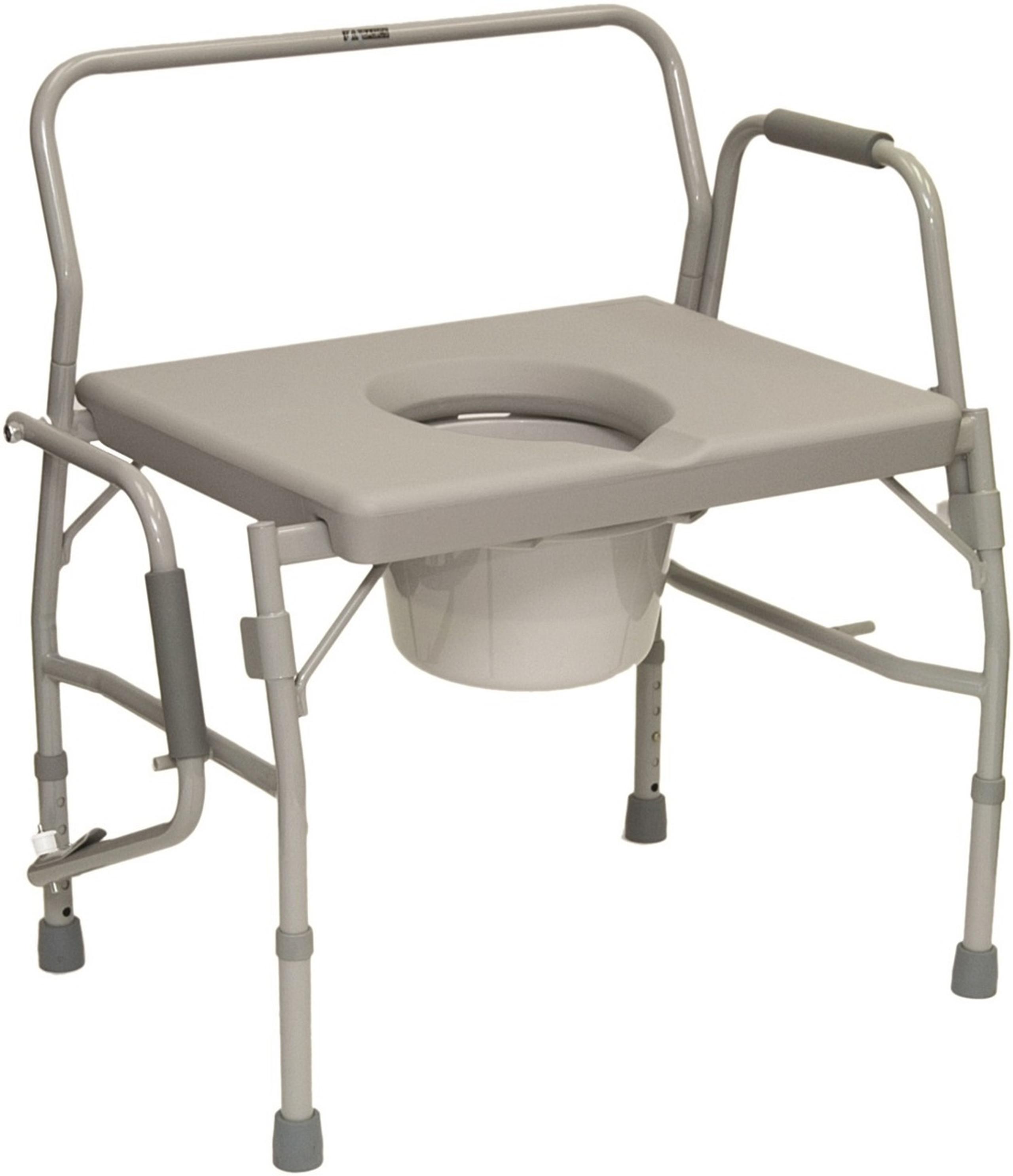 Lumex Versamode Commode, Drop Arm, Includes 7 qt. Commode Pail Medex