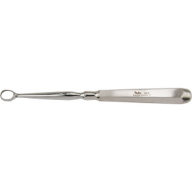 Miltex Piffard Dermal Curette, 6-1/2" (164mm), Oval, Size 4: 10.5mm X 11.1mm (8.1mm Inside Diameter), 33-11