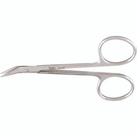 Miltex Biro Dermal Naevus Scissors, 4" (103mm), Angled Blades With Sharp Outside Edges, 33-240