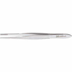 Miltex Depilatory Forceps, 5-1/4" (133mm), Serrated, Flat Square Tips, 33-500