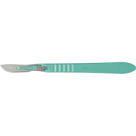 Miltex Disposable Scalpels, Stainless Steel, Sterile Blade Size No. 21, 10/Box, 4-421