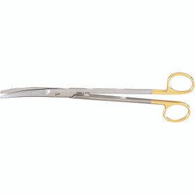 Miltex Mayo Dissecting Scissors, 9" (22.9Cm), Curved, Standard Beveled Blades, Carb-N-Sert, 5-130TC