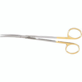 Miltex Delicate Pattern Metzenbaum Scissors, 7" (179Mm), Curved, Blunt Points, Tungsten Carbide., 5-182A-TC