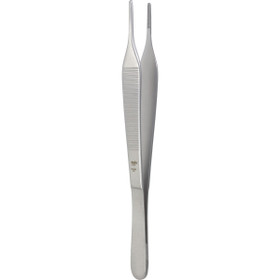 Miltex Hudson (Ewald) Dressing Forceps, 6" (151mm), Serrated Tips, 6-113