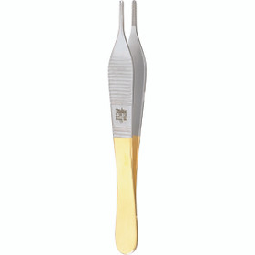 Miltex Adson Dressing Forceps, 4-7/8" (123mm), Tungsten Carbide, Cross Serrated Tips, 6-118TC
