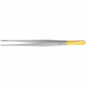 Miltex Potts-Smith Dressing Forceps, 8" (202mm), Cross Serrated Tips, Tungsten Carbide, 6-156TC