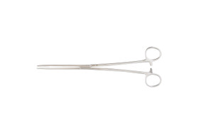 Uterine Dressing Forceps Miltex Bozeman 10-1/2 Inch Length Or / Surgical Grade German Stainless Steel Nonsterile Locking Finger Ring Handle Double Curved Serrated Tips