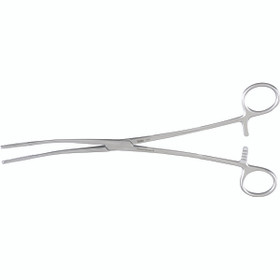 Miltex Fletcher Sponge Forceps, 9-3/4" (245mm), Curved.