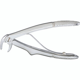 Veterinary Extracting Forceps: Lower Molars, Universal, Mini, 4 1/4", DEFC