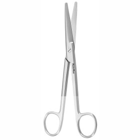 Meisterhand Mayo Dissecting Scissors, 6-3/4" (172mm), Straight, Standard Beveled Blades, Tungsten Carbide, MH5-124TC