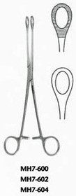 MeisterHand Foerster Sponge Forceps, 9-1/2" (24.1 cm), straight, serrated jaws, MH7-600