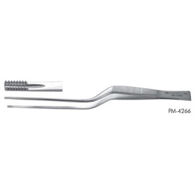 Padgett Cushing-Brown Tissue Forceps, 8X8 Side Grasping Teeth, Bayonet Style, Length= 7-1/4" (184 mm), PM-4266