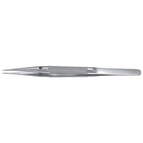 Padgett Micro Suture Forceps, Straight With Tying Platform, 0.3 mm Wide, Length= 6" (152 mm), PM-4860