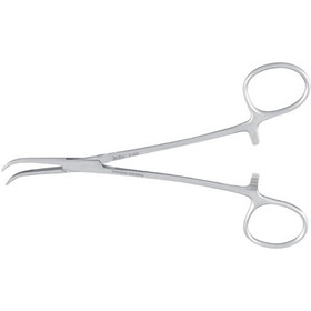 Padgett Dandy Forceps, 4-3/4" (120mm), Curved Sideways, Cross Serrated Jaws, PM-7103