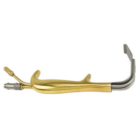 Padgett Tbts-Style Retractor, Fiber Optic, 90mm X 24mm Blade, With Suction Port, With Teeth, PM-897FO