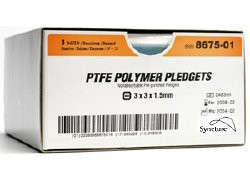 Pre-punched oval pledgets: 4.8 mm x 9.5 mm firm, quantity: box of 36