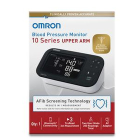 OMRON 10-Series Upper Arm Blood Pressure Monitor, Connected, with AC Adapter