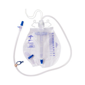 Urine Meter 200 mL with Drain Bag 2,000 mL, Slide-Tap, 10/Case